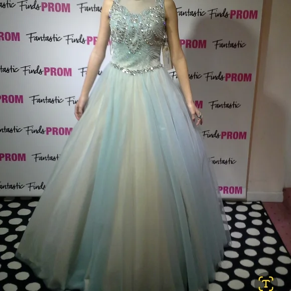 Eleni Ellas Dresses | Eleni Elias Gown Size 2 | Color: Blue/Cream | Size: 2 | Lahrens1996's Closet